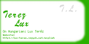 terez lux business card