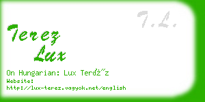 terez lux business card